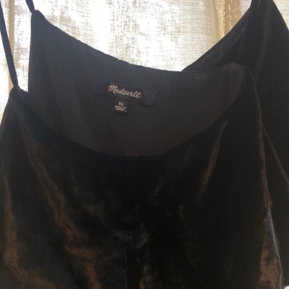 Madewell Velvet Ruffle Mini Dress - Picture 4 of 4